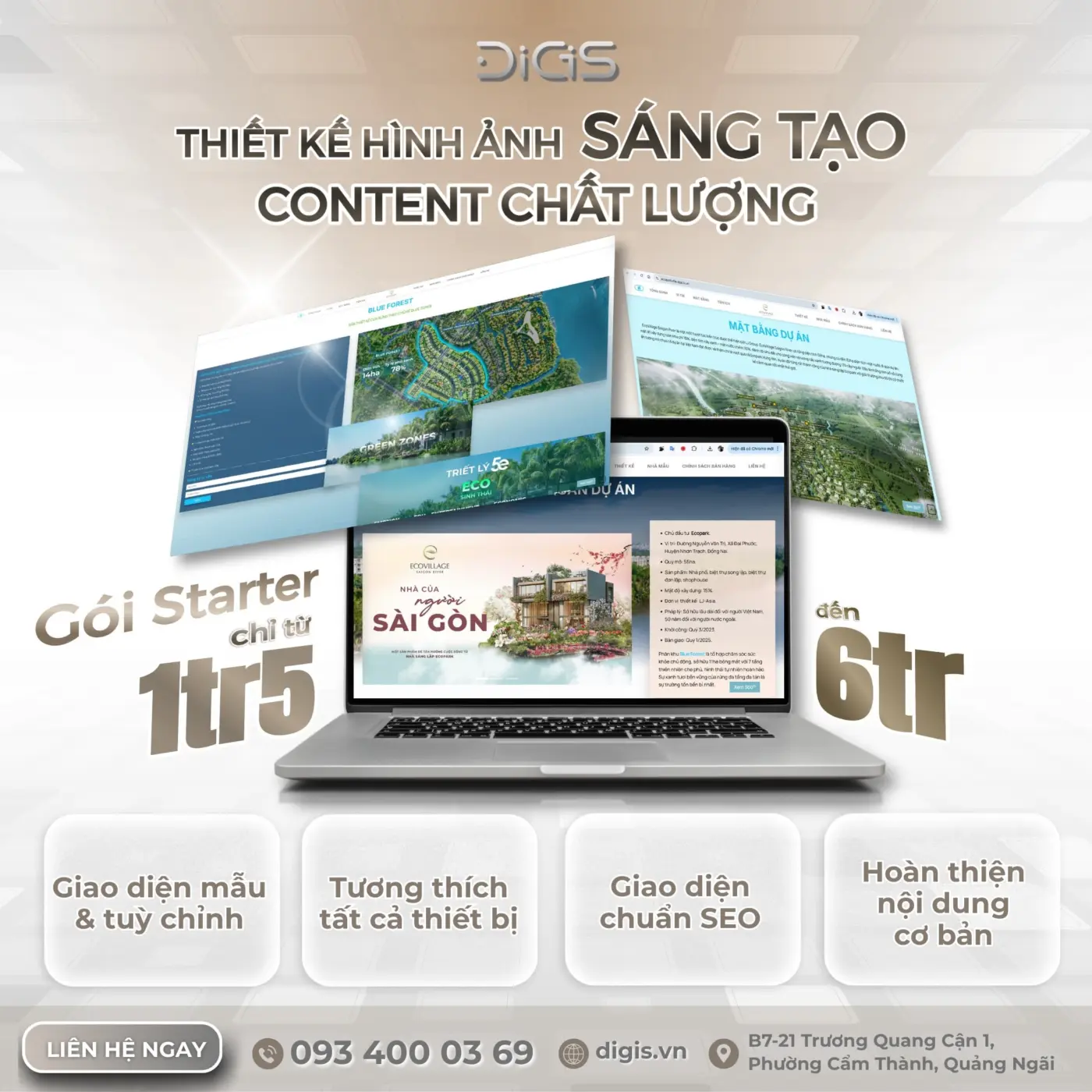 Khởi Nghiệp Dễ Dàng – Sở Hữu Website Chuyên Nghiệp Chỉ Từ 1tr5