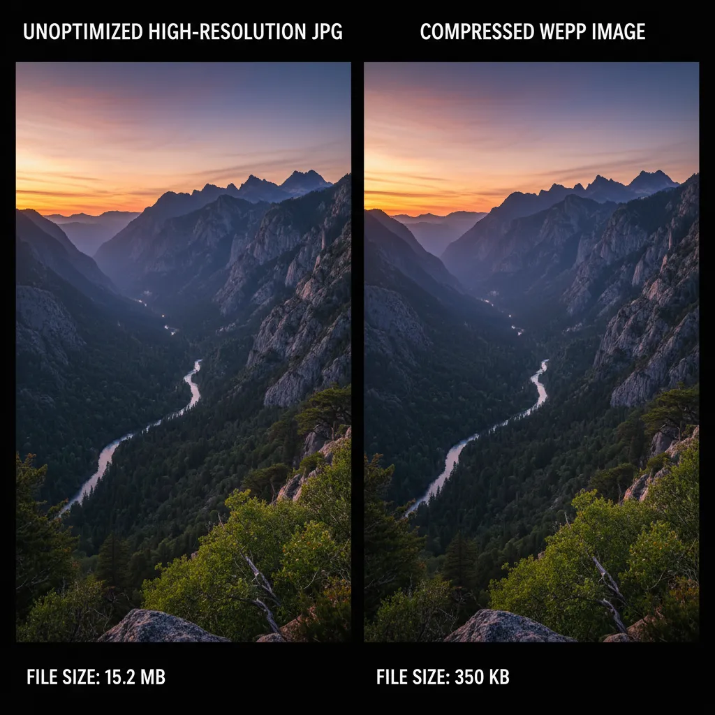 Định dạng WebP giúp giảm đáng kể dung lượng tệp mà vẫn giữ được chất lượng hình ảnh