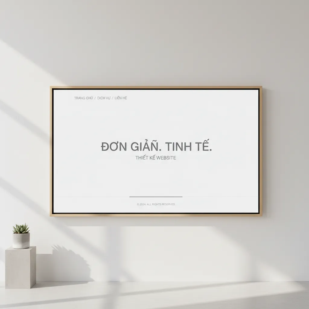 Thiết kế tối giản giúp tập trung vào nội dung và nâng cao trải nghiệm người dùng