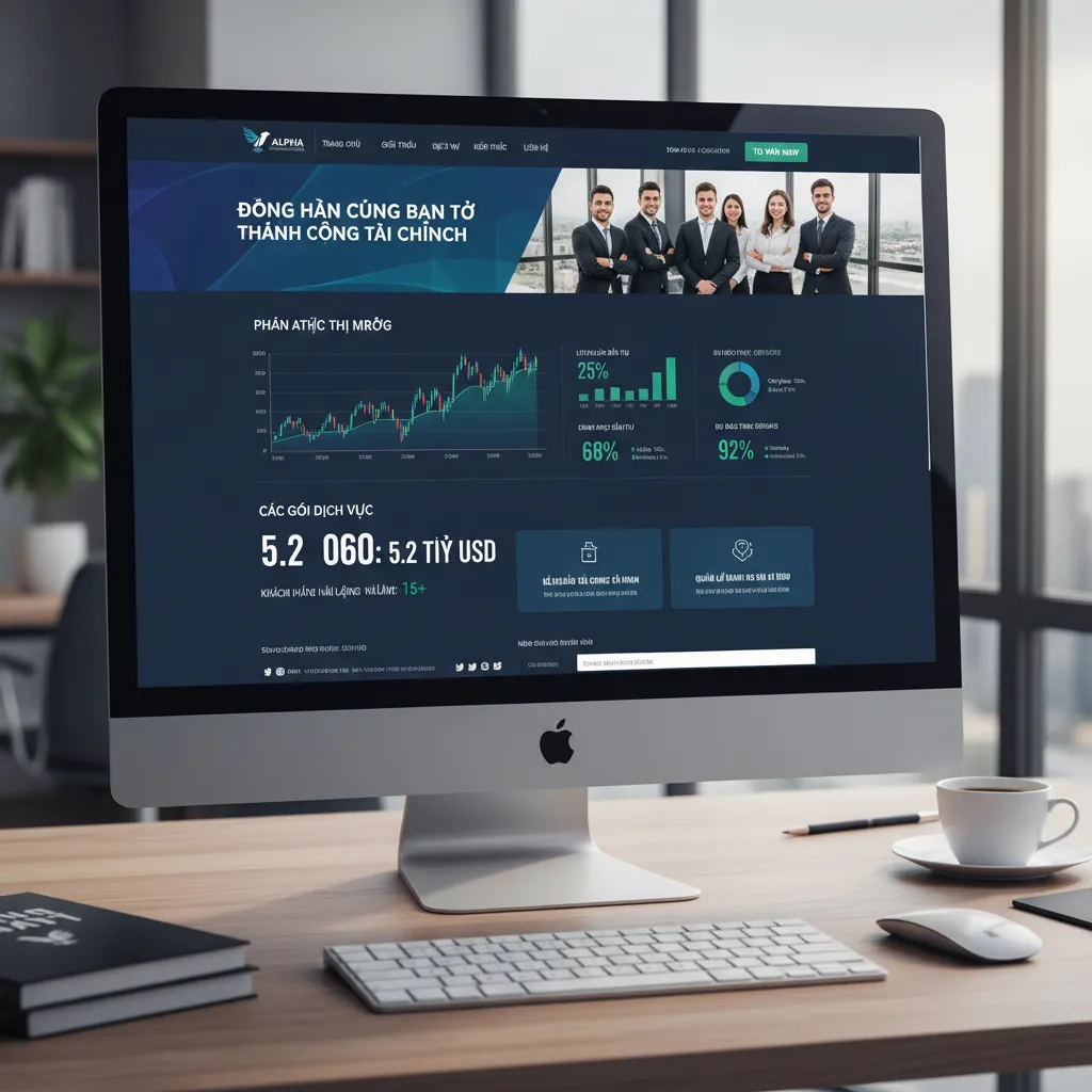 Mẫu website cho công ty tư vấn cần thể hiện sự chuyên nghiệp và đáng tin cậy