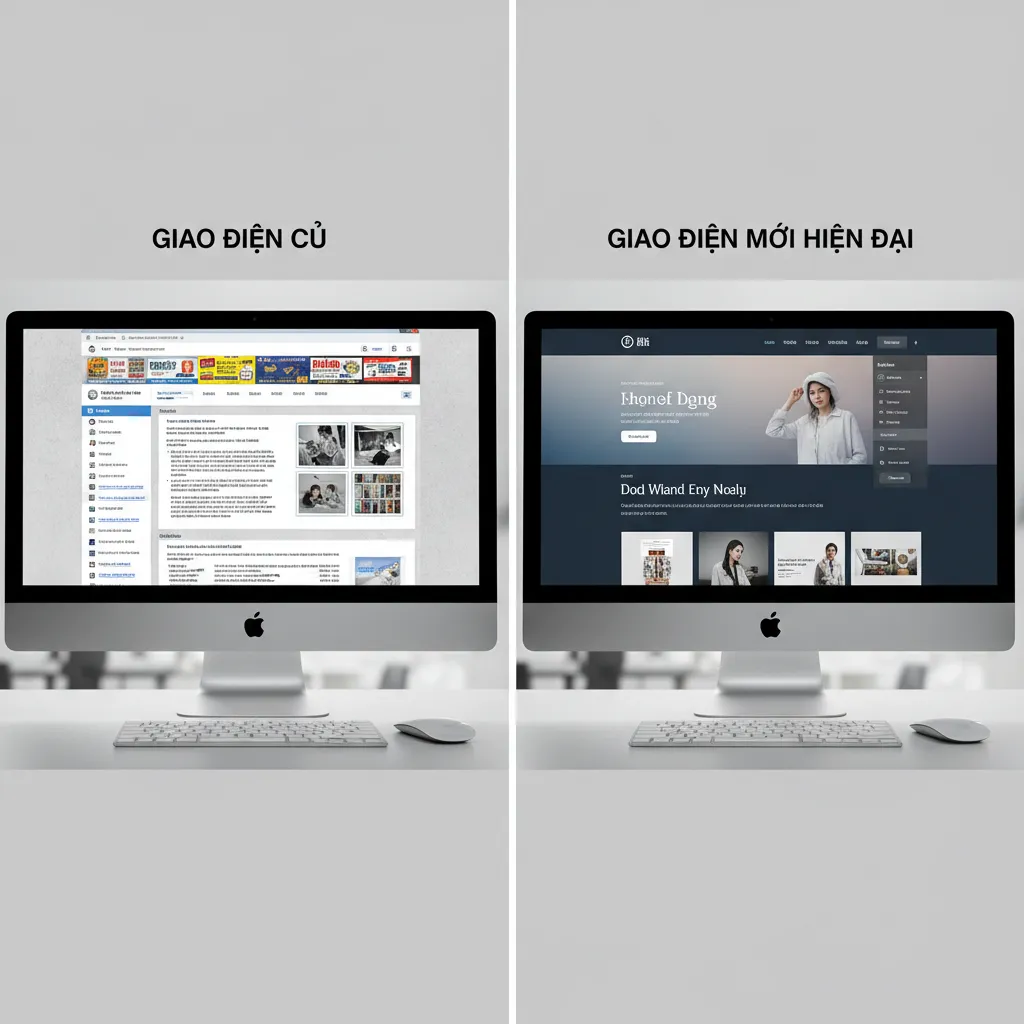 Nâng cấp giao diện website giúp thay đổi diện mạo thương hiệu một cách toàn diện